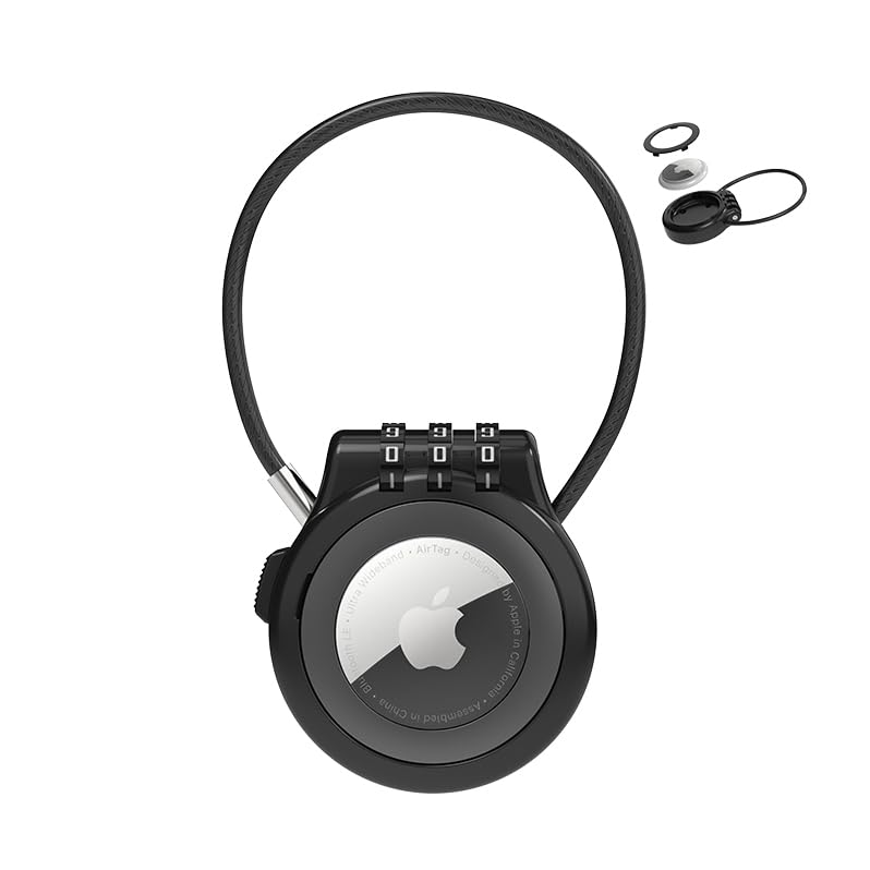 Amazon.co.jp: UP Security AirTag セキュアホルダー ワイヤーケーブル